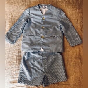 Boys size 6 Vintage Seersucker suit set by IMP ORIGINALS.